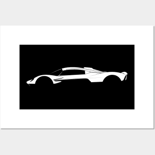 Aston Martin Valkyrie Silhouette Posters and Art